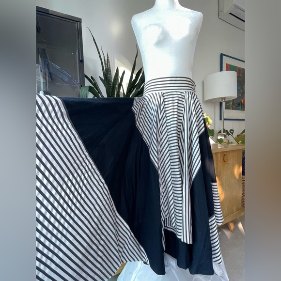 ISSEY MIYAKE kaleidoscope layered striped skirt size small - Picture 6 of 16